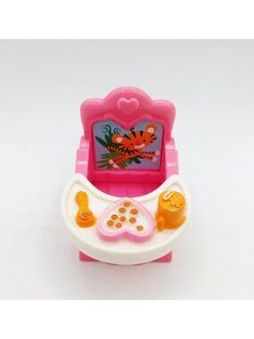 Fisher Price Loving Family Booster Seat Pink Jungle Tiger Removable Tray